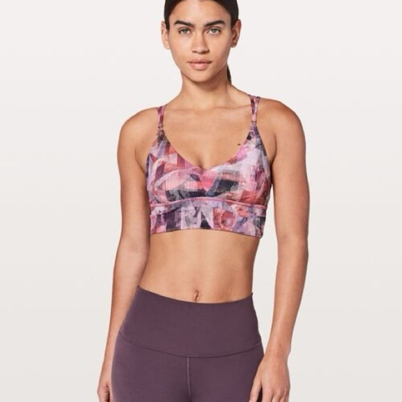 Lululemon Uncaged Bra Sun Dazed Multi Pink Sz. 10 - Picture 1 of 6